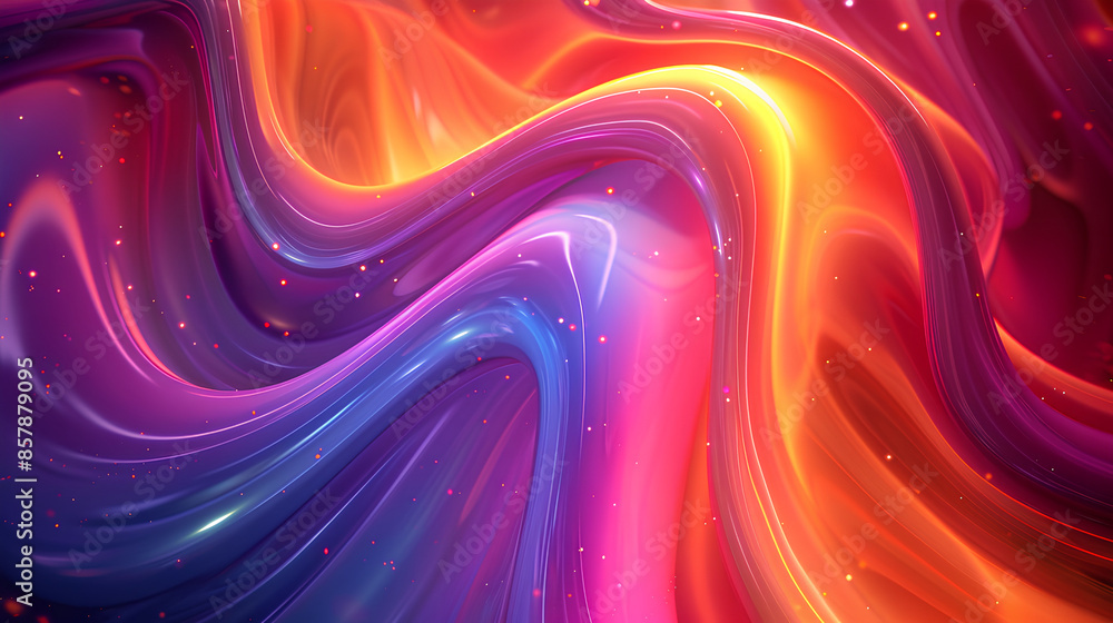Abstract fluid colorful holographic neon curved background Abstract fluid colorful holographic neon curved background