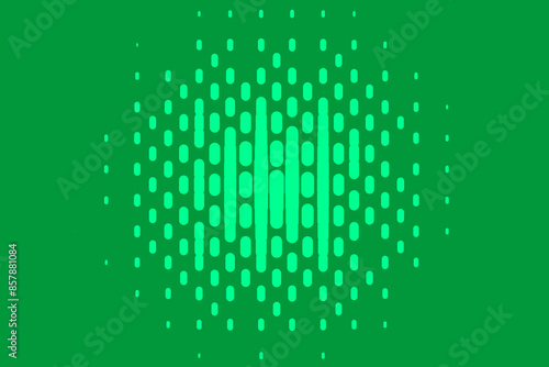 Green geometric background with ovals. Halftone texture. Retro pattern for wallpapers, backdrops. Vector illustration