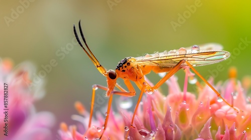 Wallpaper Mural Pterygota on flower aginst Torontodigital.ca