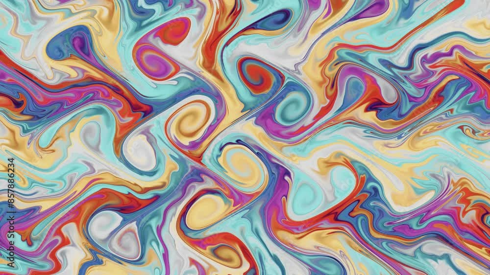 Abstract Colorful Fluid Surface Flow Background Abstract Colorful Fluid Surface Flow Background