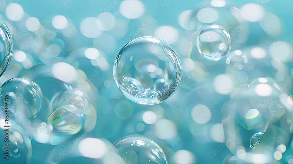 Bubbles Background, Generative AI Bubbles Background, Generative AI
