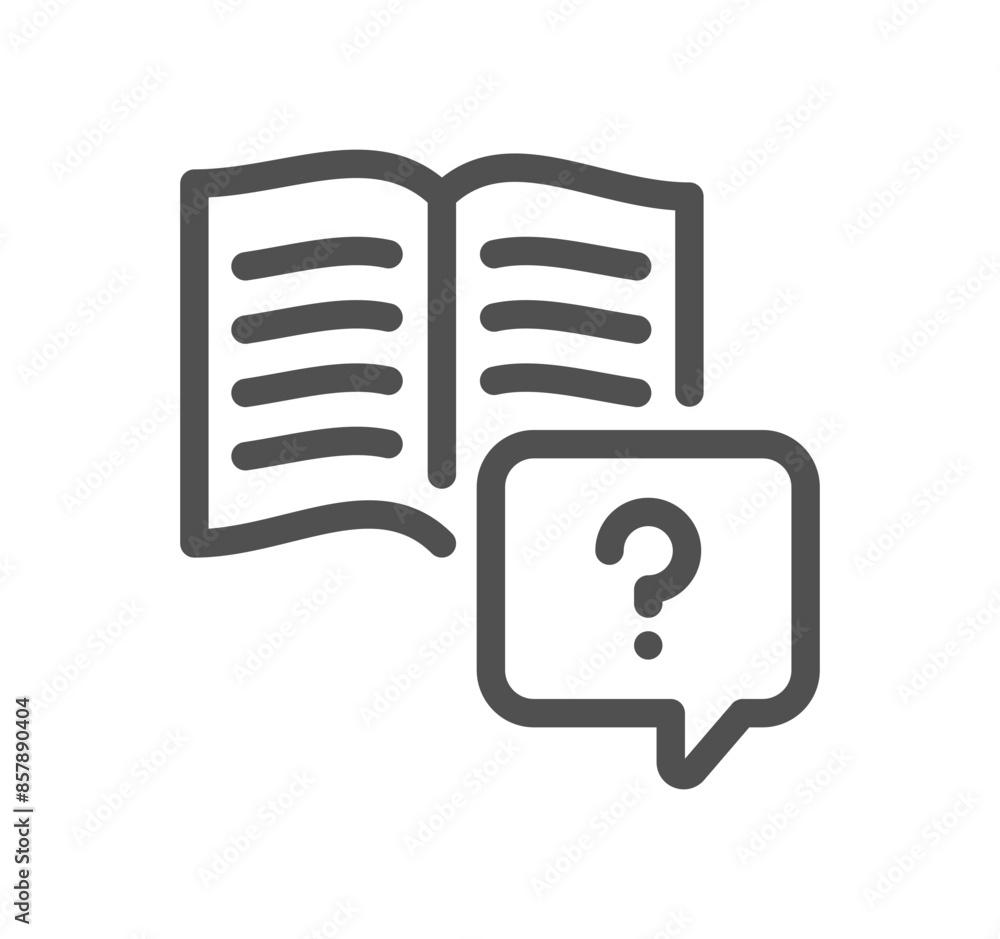 Question related icon outline and linear vector.
Question related icon outline and linear vector.