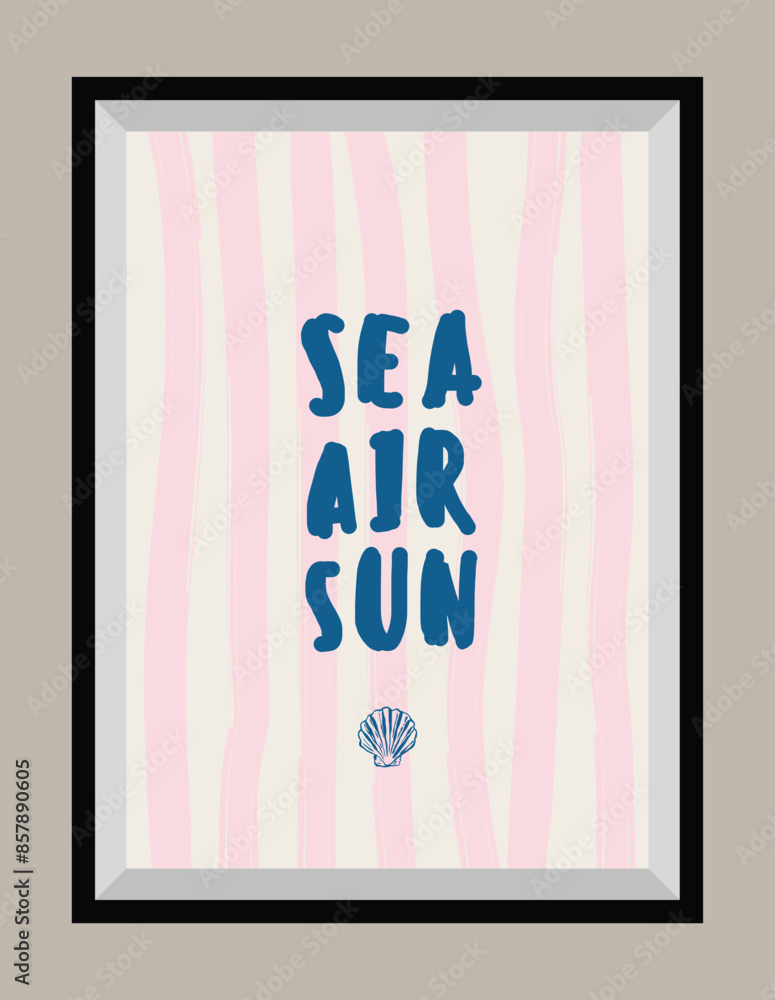 Minimal hand drawn vector dolce vita illustration with aesthetic quote in a poster frame. Art for greeting cards, wedding invitations, postcards, branding, logo design.
