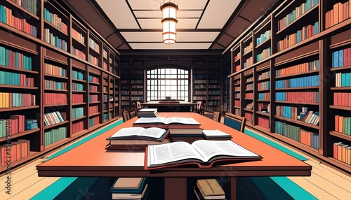 Pictures inside the library in various formats