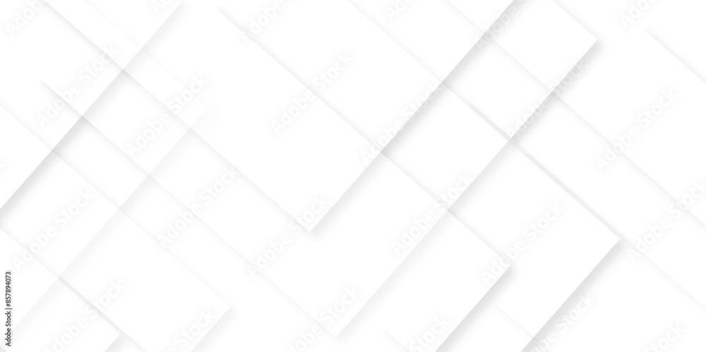 Modern Abstract white background design with layers of textured white transparent material in triangle and squares shapes. White color technology concept geometric line vector background. Modern Abstract white background design with layers of textured white transparent material in triangle and squares shapes. White color technology concept geometric line vector background.