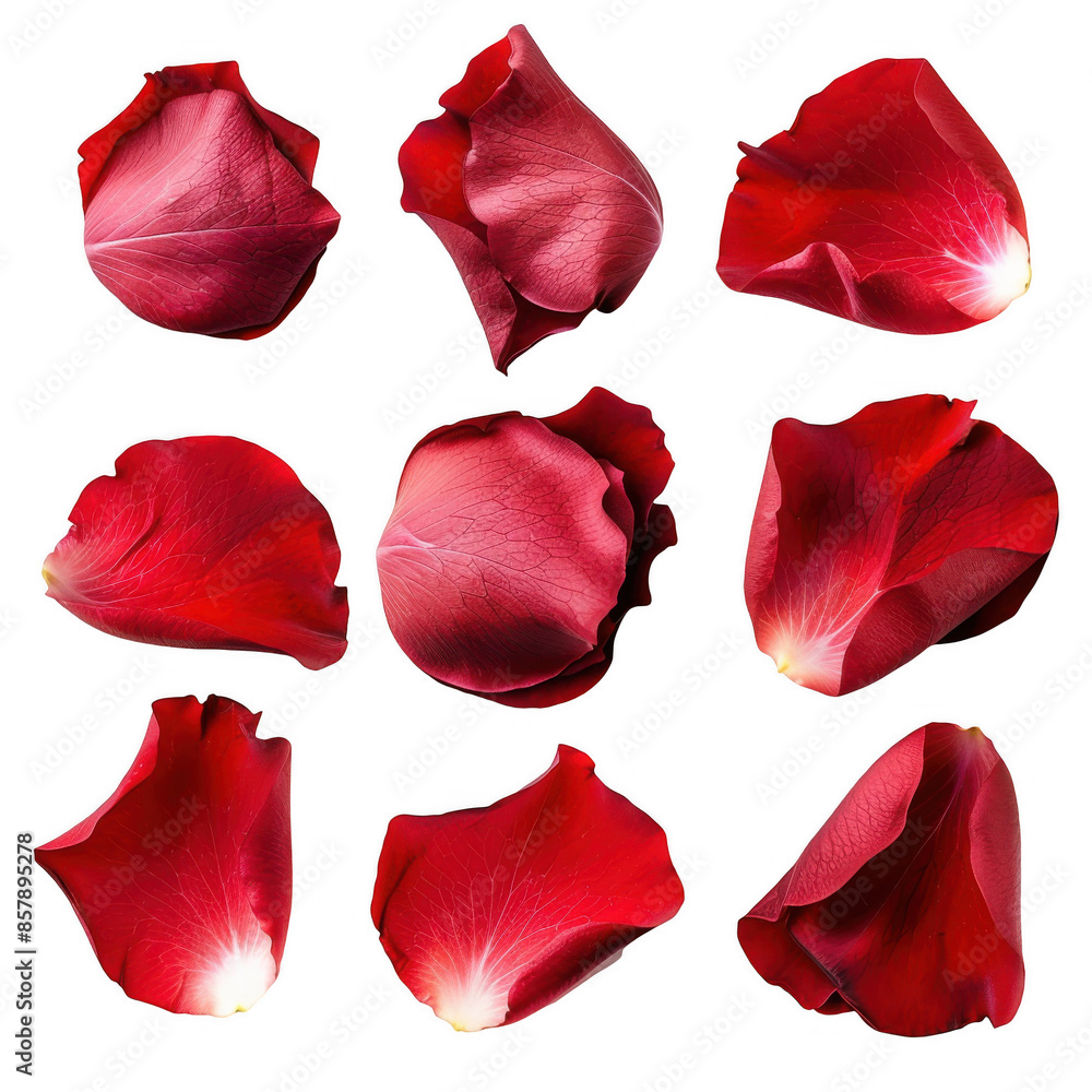Scattered Red Rose Petals Scattered Red Rose Petals