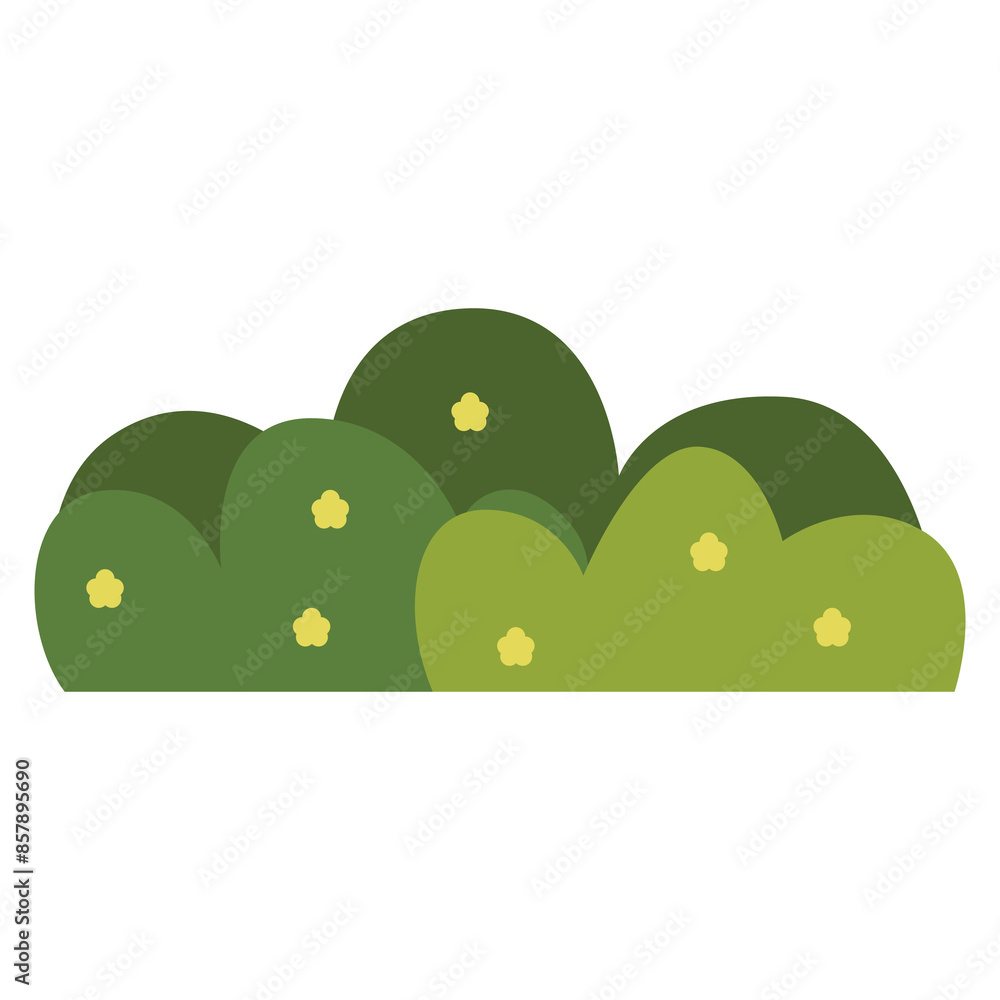 Fototapeta premium grass element cartoon transparent background