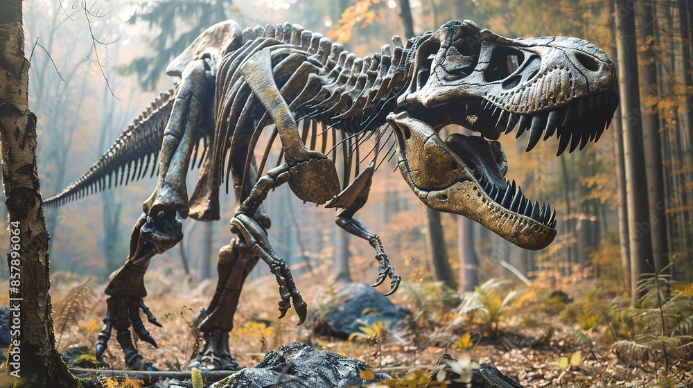 Dinosaur Fossil (Tyrannosaurus Rex) Found by Archaeologists Dinosaur Fossil (Tyrannosaurus Rex) Found by Archaeologists