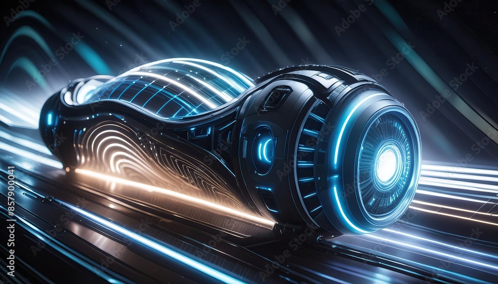 Time travels machine, futuristic time travels machine, The time spacecraft travels to the future Time travels machine, futuristic time travels machine, The time spacecraft travels to the future