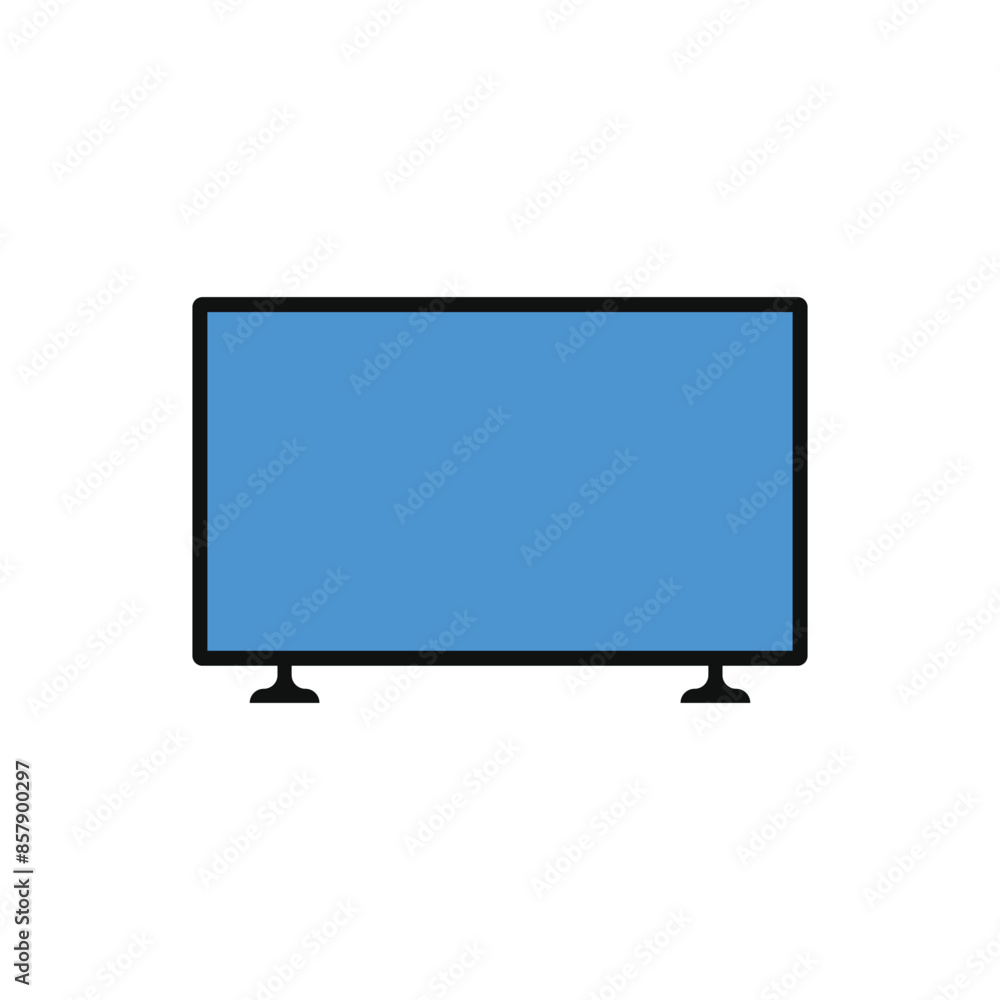 lcd tv monitor icon vector design template lcd tv monitor icon vector design template