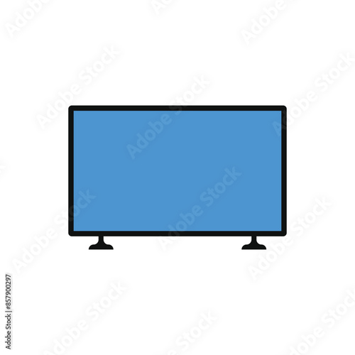 lcd tv monitor icon vector design template