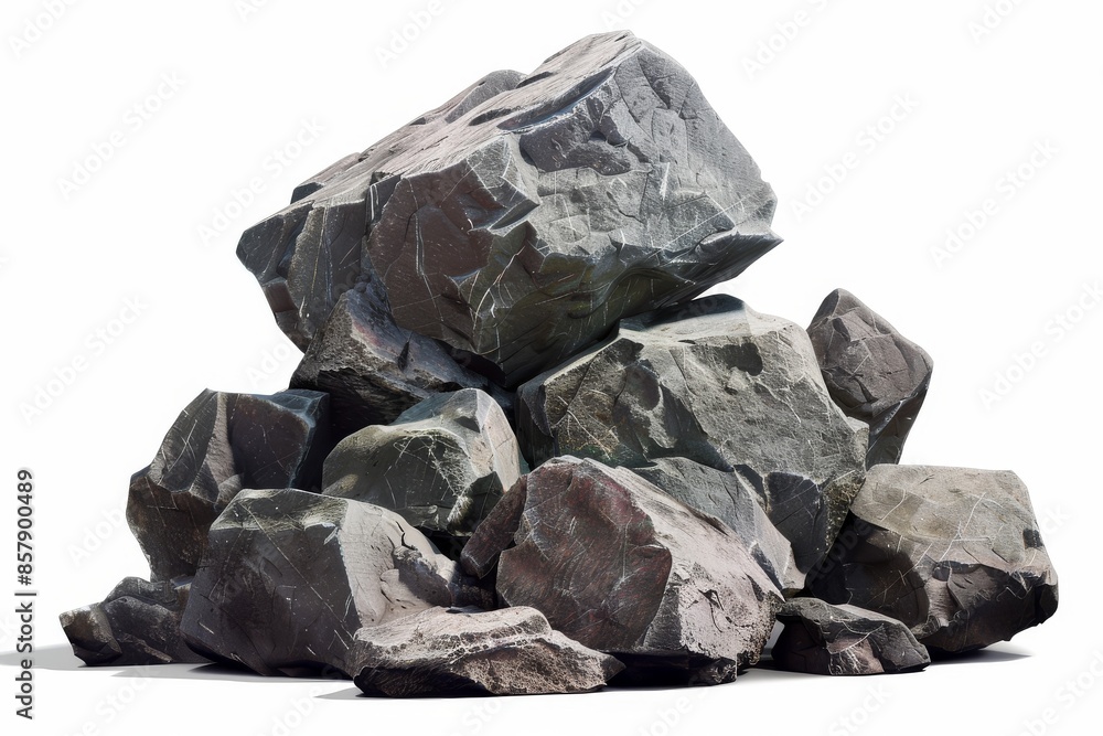 Pebbles. Several pebbles on a white background. Pebbles. Several pebbles on a white background.