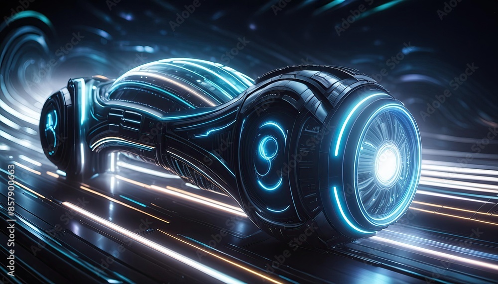 Time travels machine, futuristic time travels machine, The time spacecraft travels to the future Time travels machine, futuristic time travels machine, The time spacecraft travels to the future