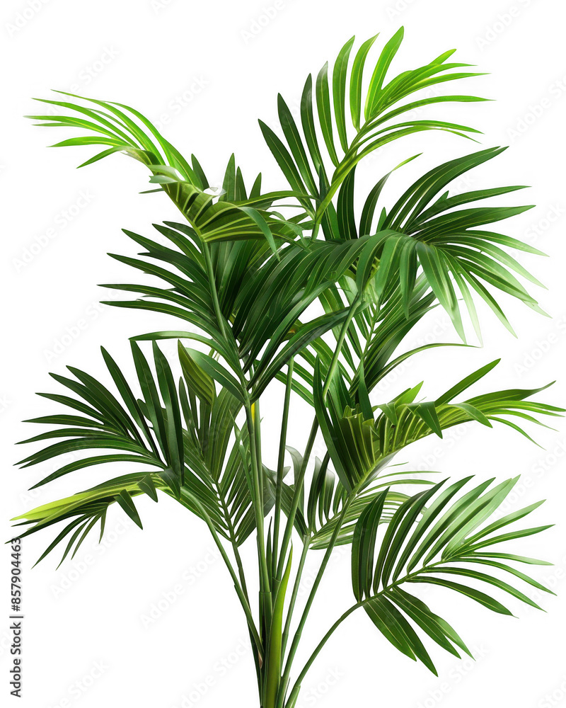 Fototapeta premium Large Palm-like Plant with Narrow Green Leaves