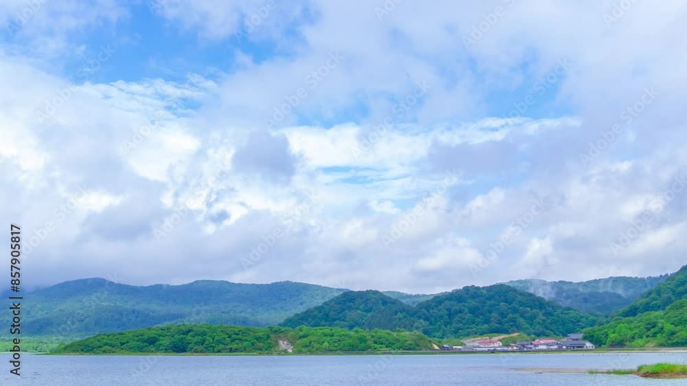 恐山と宇曽利山湖　タイムラプス