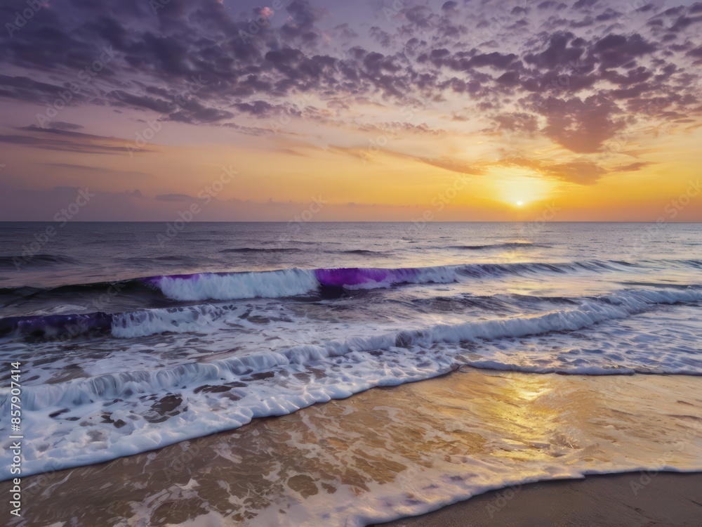 Obraz premium sunset at the beach