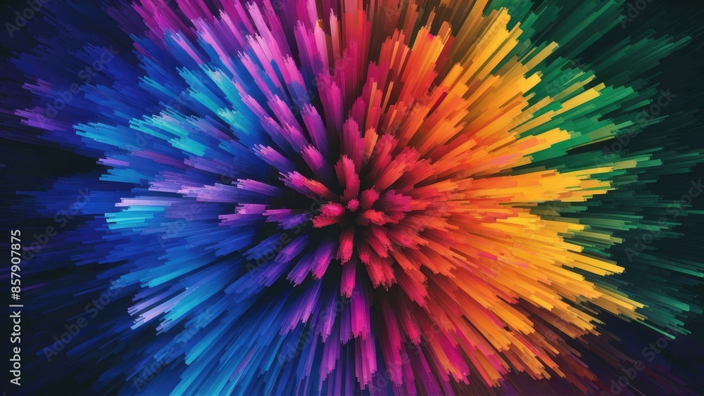 Obraz premium Luminous Graphic Burst