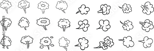 Comic fart cloud. Bad stink balloon. Smoke gas cloud in comic style. Explosion, angry breath.eps10