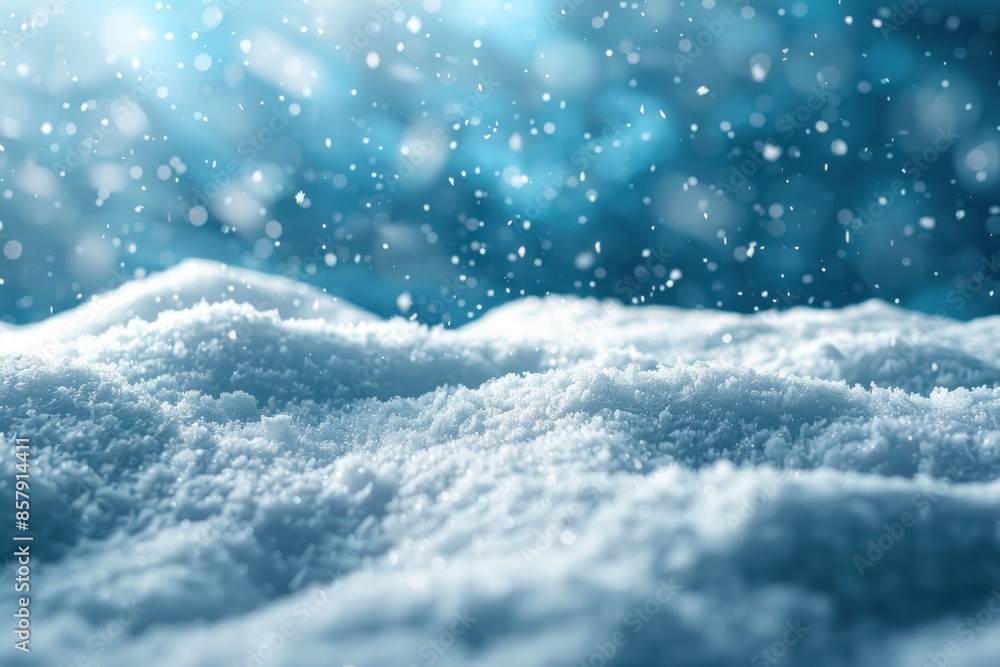 background image of light snowfall falling over of snowdrifts. ai generative background image of light snowfall falling over of snowdrifts. ai generative