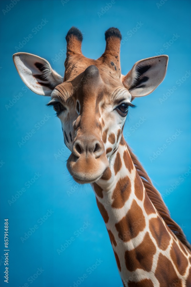 Fototapeta premium portrait of a giraffe