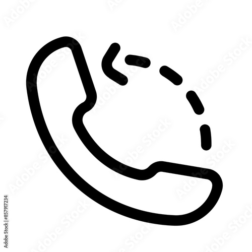 recall icon with line style, perfect for user interface projects