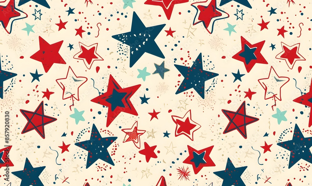 stars texture background with seamless pattern ,Generative AI stars texture background with seamless pattern ,Generative AI