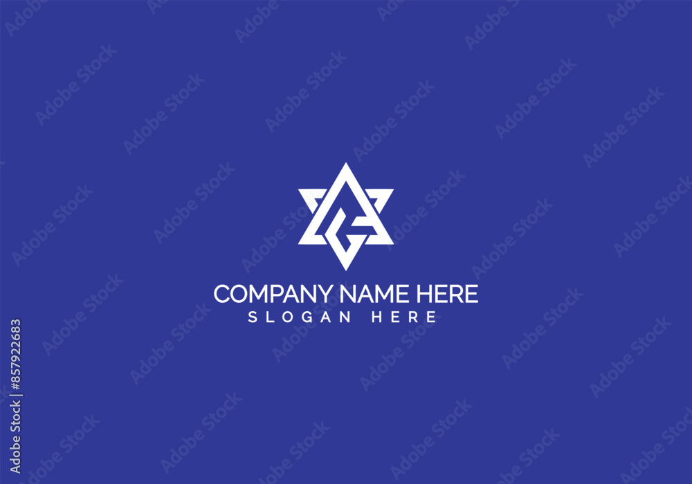 Fototapeta premium Corporate Flat & Minimalist Business Logo Design