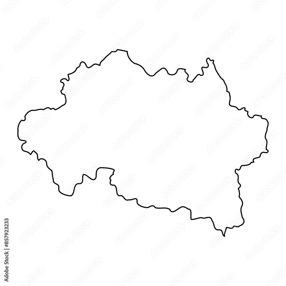 Allier department map, administrative division of France. Vector illustration. Allier department map, administrative division of France. Vector illustration.