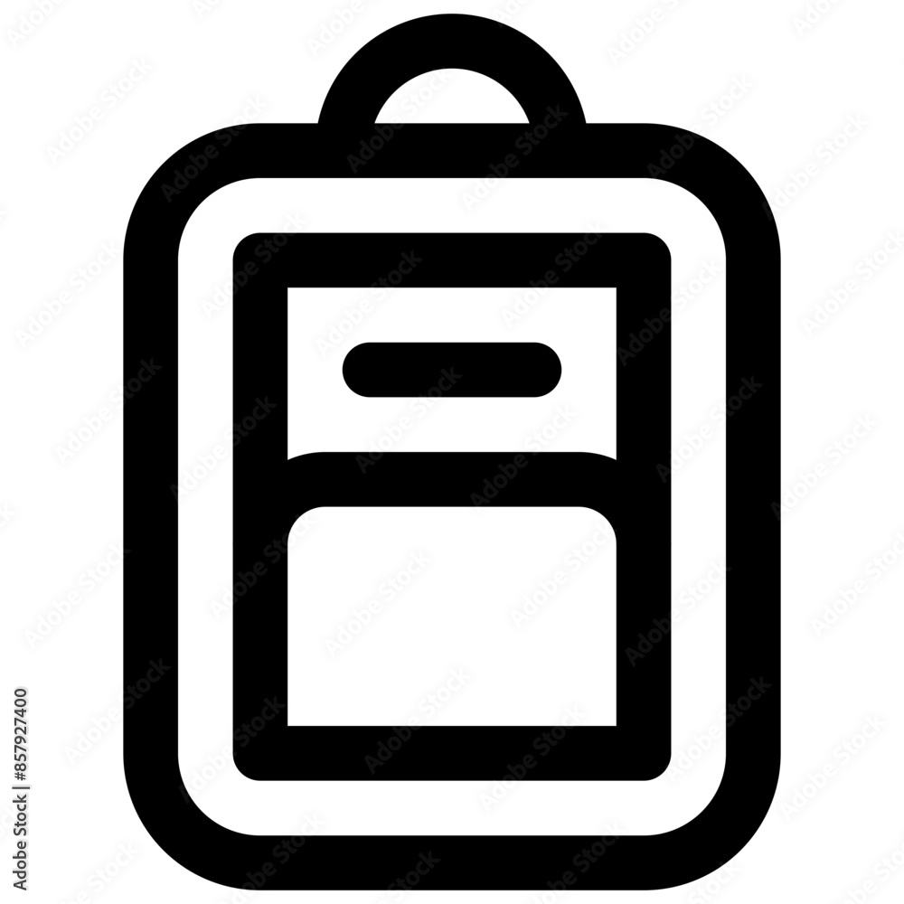Bag. Editable stroke vector icon. Bag. Editable stroke vector icon.