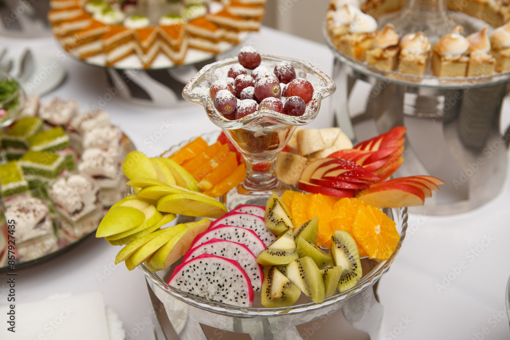 Fruits on the buffet table Fruits on the buffet table