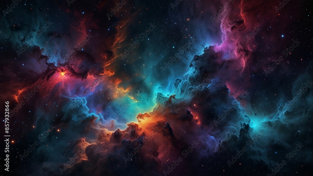 Colorful Nebula in Outer Space Colorful Nebula in Outer Space