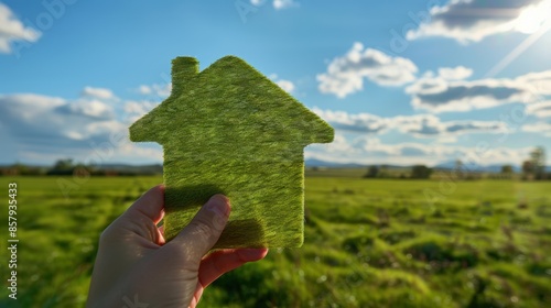 green house in hand photo