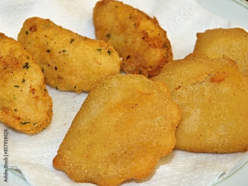 Traditional empanadas de bacalhao (cod empanadas ) - portuguese tapas  photo