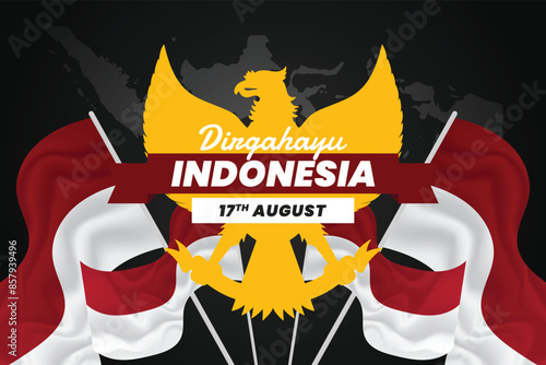 indonesia independence day 17 august background or banner