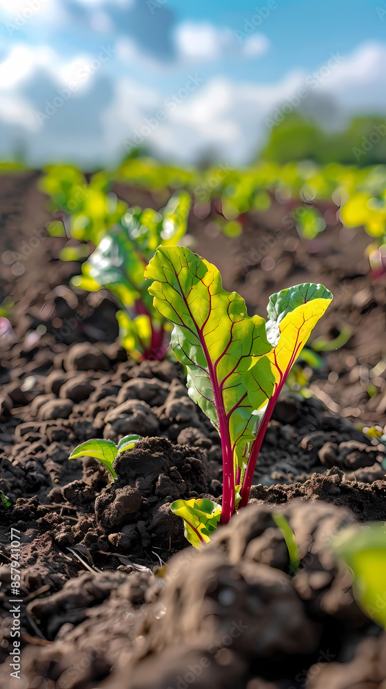Vegetables growing in the field Vegetables growing in the field