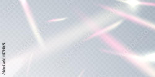 Multicolored light effect and zigzag ribbons falling from above on streamer, tinsel vector
