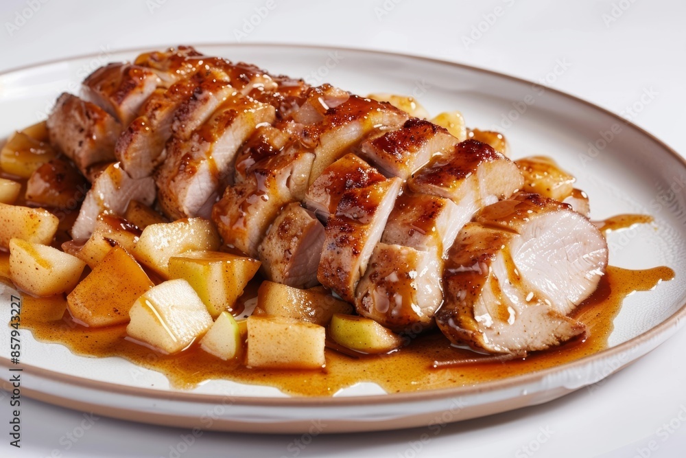 Seared Pork Loin in Luscious Caramelized Apple Sauce Seared Pork Loin in Luscious Caramelized Apple Sauce