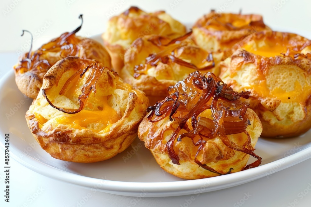 Scrumptious Caramelized Shallot Popovers with Cheddar Cheese and Rich Duck Fat Scrumptious Caramelized Shallot Popovers with Cheddar Cheese and Rich Duck Fat