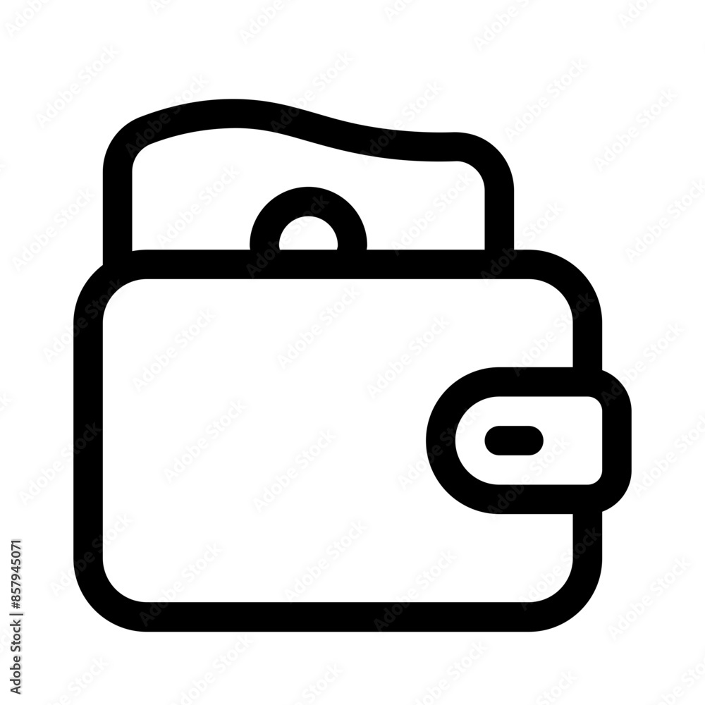 money purse icon with line style, perfect for user interface projects money purse icon with line style, perfect for user interface projects