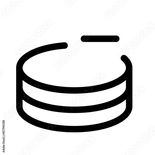 coin reduction icon with line style, perfect for user interface projects
