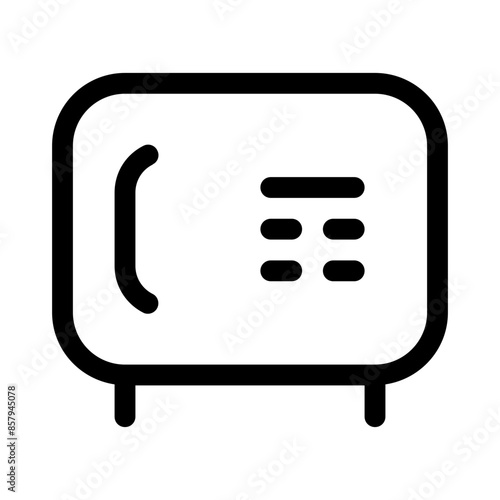 safe box icon with line style, perfect for user interface projects