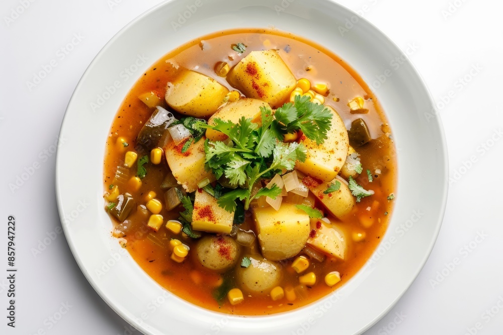 Tender Corn and Poblano Pepper Chowder with Yukon Gold Potatoes Tender Corn and Poblano Pepper Chowder with Yukon Gold Potatoes