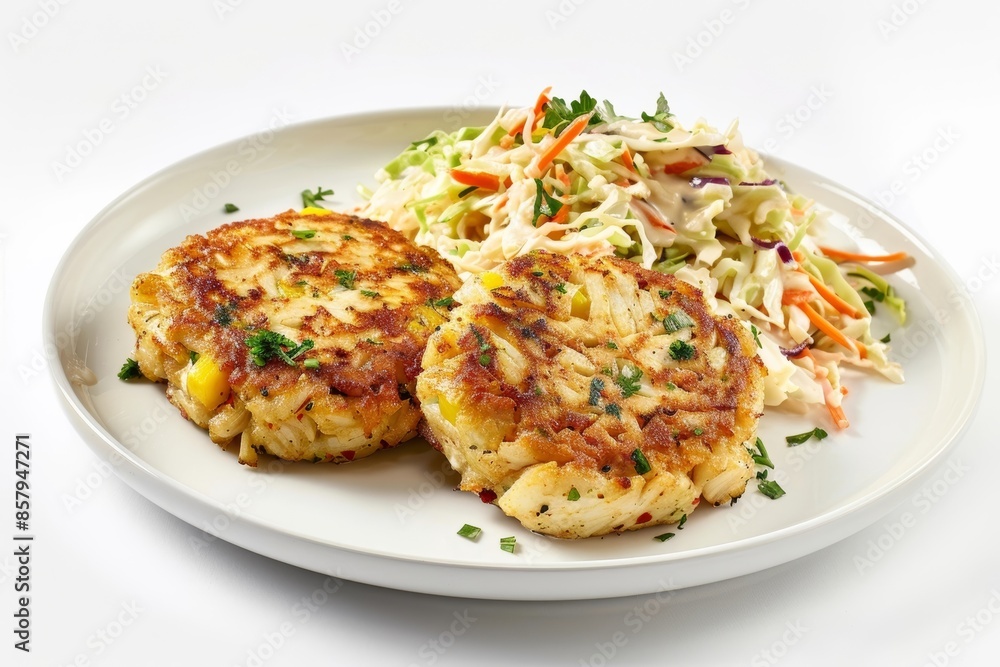 Gourmet Crab Cakes with Crisp Asian Slaw and Spicy Mayo Gourmet Crab Cakes with Crisp Asian Slaw and Spicy Mayo