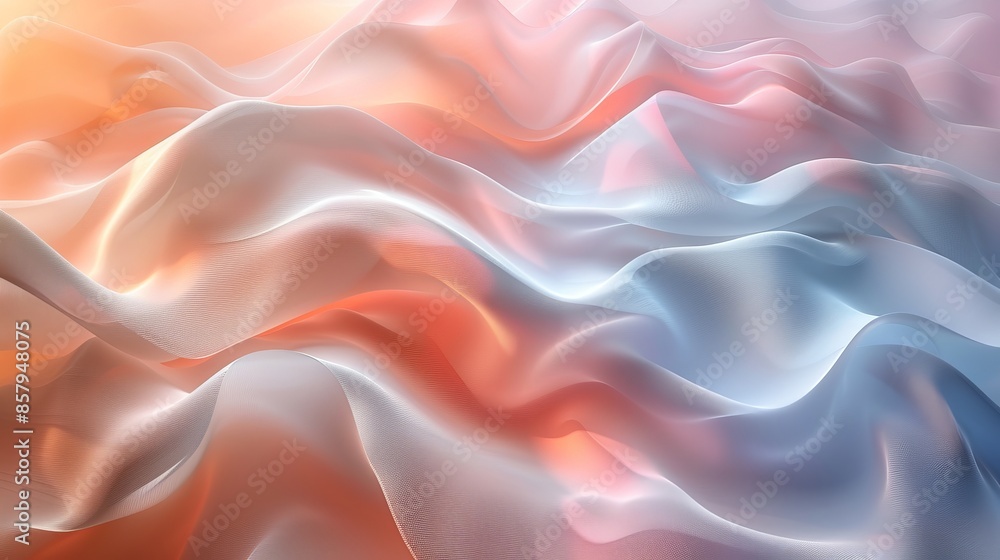 Obraz premium Abstract Silk Fabric Waves