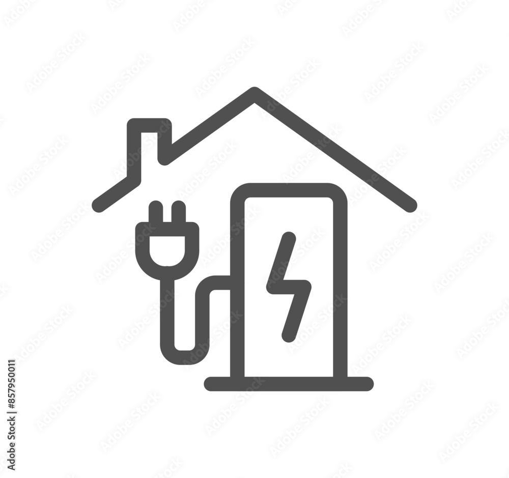 Car charging station related icon outline and linear vector.
Car charging station related icon outline and linear vector.