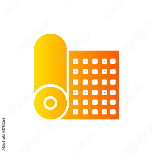yoga mat gradient icon