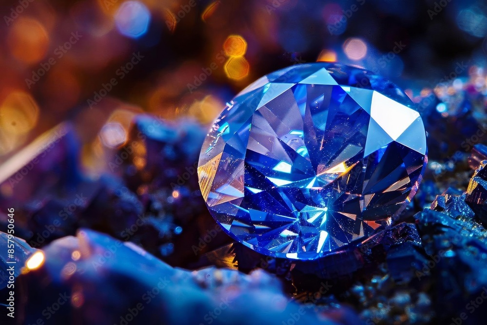 A sparkling gemstone with a brilliant cut A sparkling gemstone with a brilliant cut