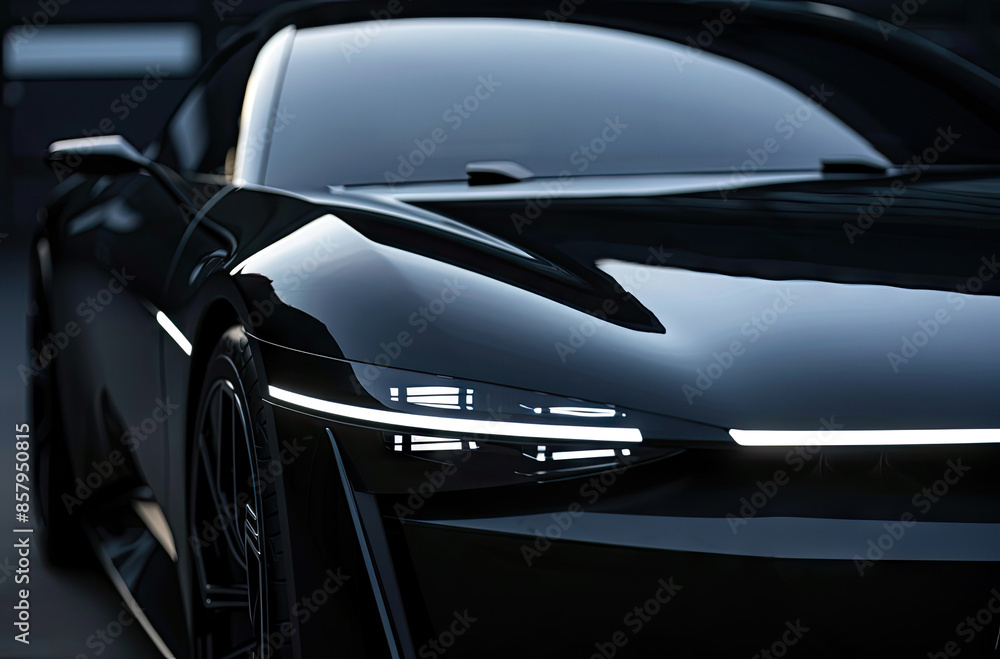 modern black sports car led headlights modern black sports car led headlights