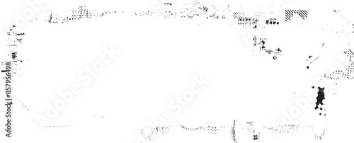 Glitch distorted grange shape . Noise grungy logo . Trendy defect error shapes . Glitched frame .Grunge textured . Distressed effect .Vector shapes