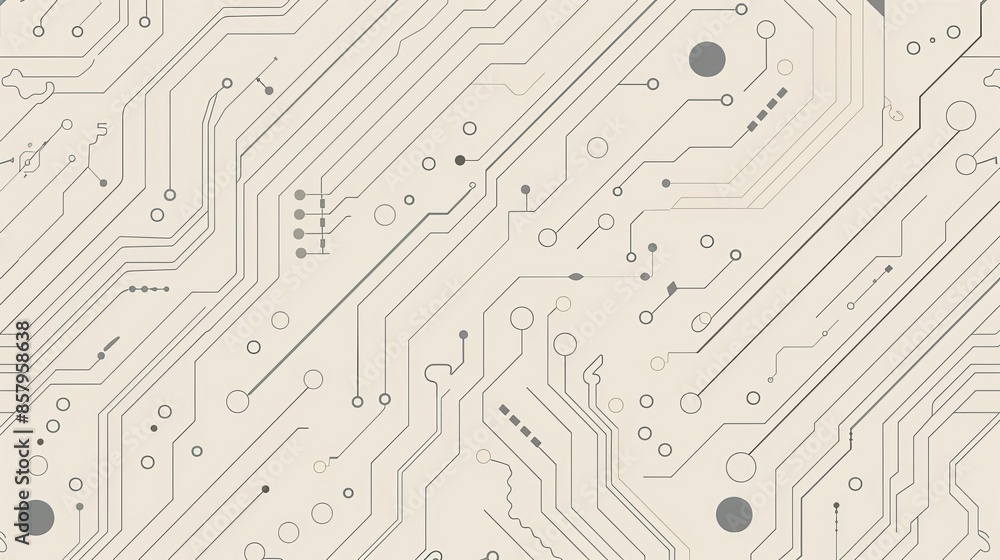 An abstract circuit board pattern on a light gray background An abstract circuit board pattern on a light gray background